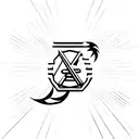 simple led zeppelin logo tattoo design idea