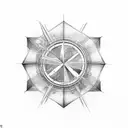 simple led zeppelin logo tattoo design idea