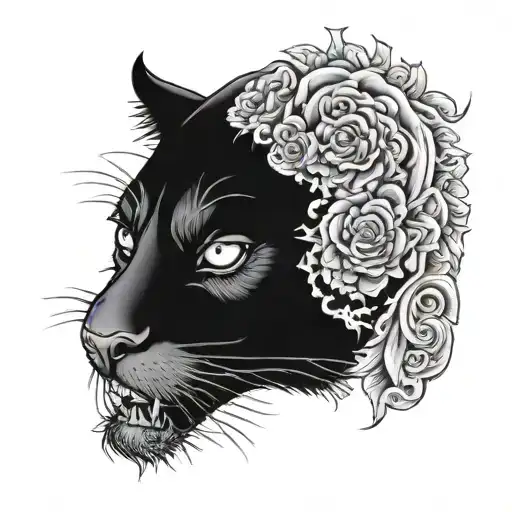 panther zombie head tattoo design inspired tattoo design idea