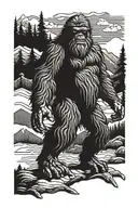 sasquatch tattoo design idea