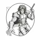 X-Men Gambit tattoo design idea