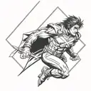 X-Men Gambit tattoo design idea