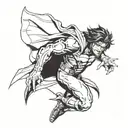 X-Men Gambit tattoo design idea