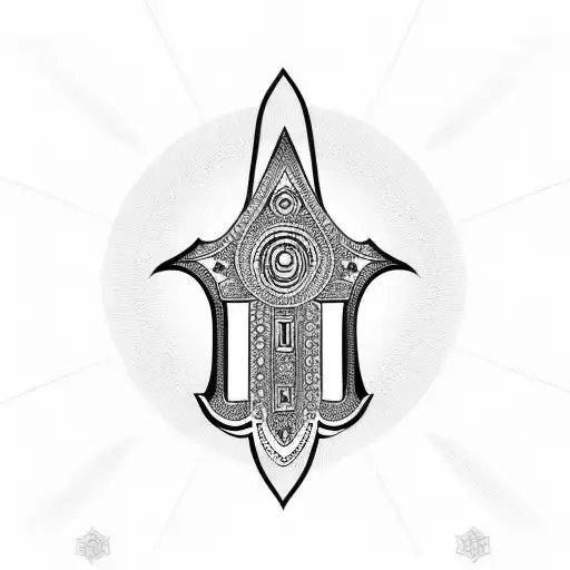 Hamsa Symbol tattoo design idea