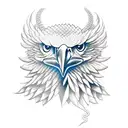 eagle with snake tattoo design idea