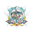 Solo Traveller, Digital Nomad  tattoo design idea