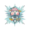 Solo Traveller, Digital Nomad  tattoo design idea