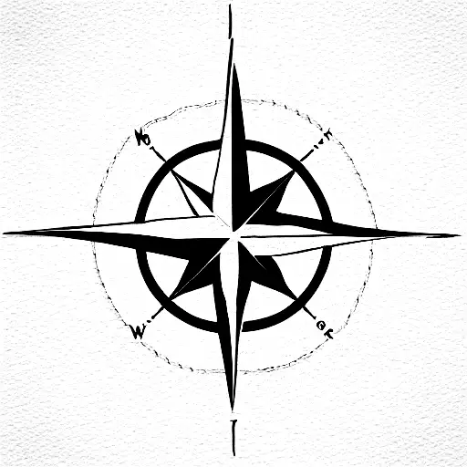 COMPASS ANCHOR ROPE tattoo design idea