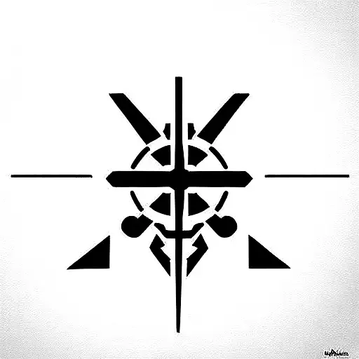 Viking symbol mixed with star wars tattoo design idea