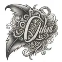 script adrian tattoo design idea