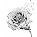 roses and tool tattoo design idea