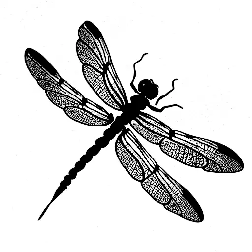 Dragonfly tattoo design idea