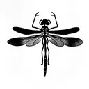 Dragonfly tattoo design idea