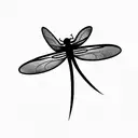 Dragonfly tattoo design idea