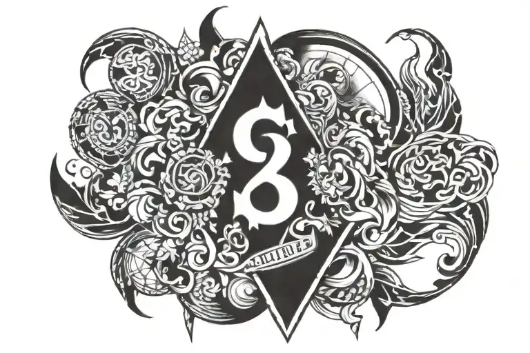 schalke 04 and gelsenkirchen tattoo design idea