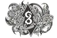 schalke 04 and gelsenkirchen tattoo design idea