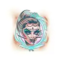 cara chola mujer  tattoo design idea