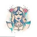 cara chola mujer  tattoo design idea