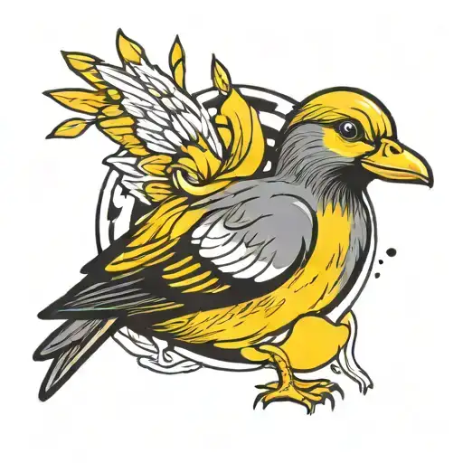 canary with fenerbahçe and basic just canary full yellow full canary similar bathhroom ducks tattoo design idea