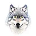 brothers wolfs tattoo design idea