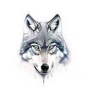 brothers wolfs tattoo design idea