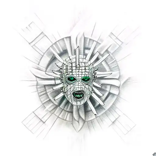 hellraiser monster tattoo design idea