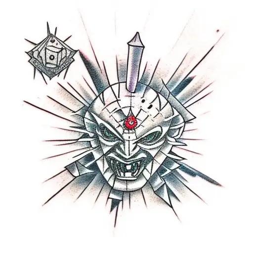 hellraiser monster tattoo design idea