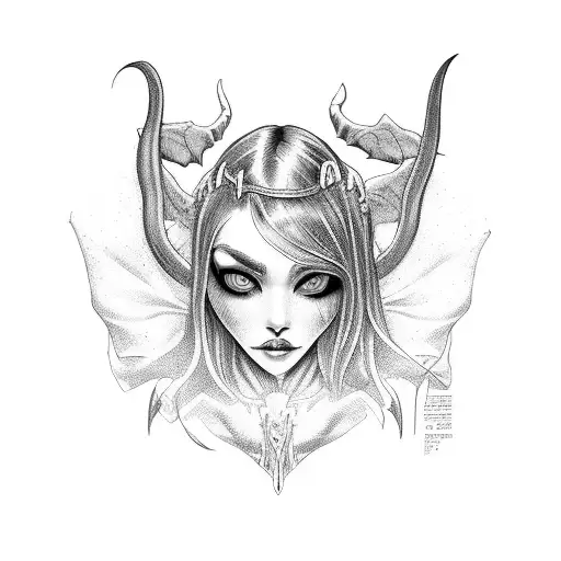 succubus  tattoo design idea