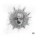 hellraiser monster tattoo design idea