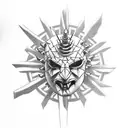 hellraiser monster tattoo design idea