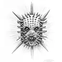 hellraiser monster tattoo design idea
