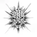 hellraiser monster tattoo design idea