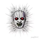 hellraiser monster tattoo design idea