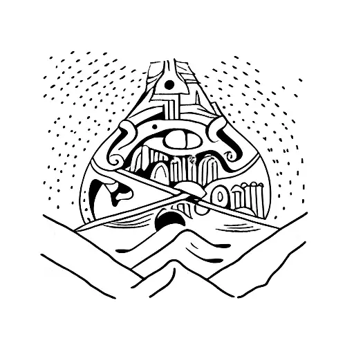 Plato's allegory of the cave tattoo design idea