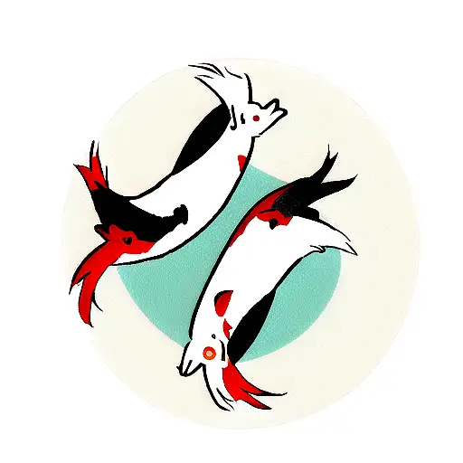 yin and yang koi fish from avatar last airbender  tattoo design idea