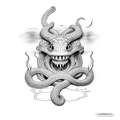 jormungandr tattoo tattoo design idea