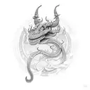 jormungandr tattoo tattoo design idea