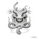 jormungandr tattoo tattoo design idea