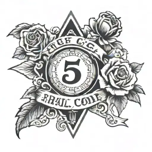 252 area code and family  tattoo design idea