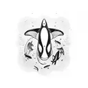 orca tattoo design idea