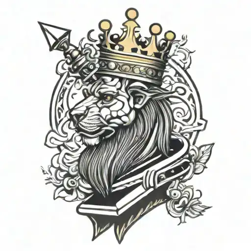 king chess piece tattoo design idea