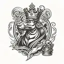 king chess piece tattoo design idea