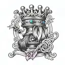 king chess piece tattoo design idea
