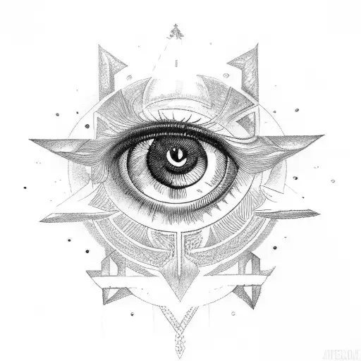 Eye of Ra tattoo design idea