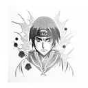 Itachi's (naruto) crow tattoo design idea
