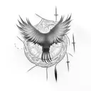 Itachi's (naruto) crow tattoo design idea