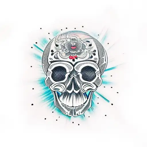 Skull  tattoo design idea