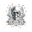 Skull  tattoo design idea