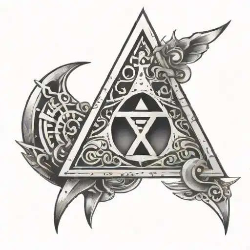 legend of Zelda triforce tattoo design idea