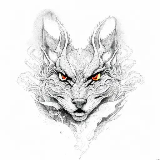 Fire sprite tattoo design idea